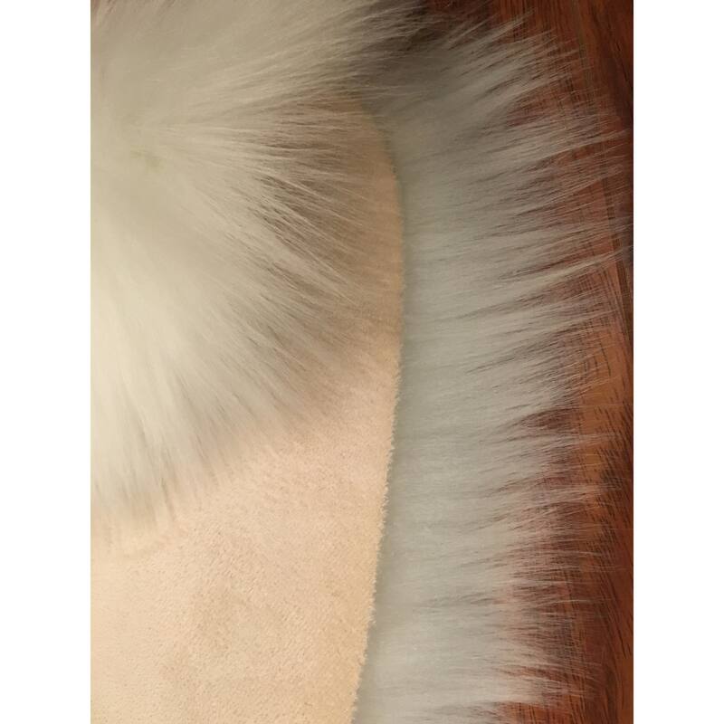 Silver Orchid Nansen Luxurious Faux Sheepskin Pelt Shag Rug