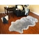 preview thumbnail 77 of 98, Silver Orchid Nansen Luxurious Faux Sheepskin Pelt Shag Rug