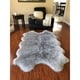 preview thumbnail 80 of 98, Silver Orchid Nansen Luxurious Faux Sheepskin Pelt Shag Rug