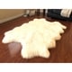 preview thumbnail 69 of 98, Silver Orchid Nansen Luxurious Faux Sheepskin Pelt Shag Rug
