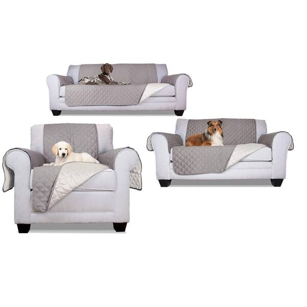 Shop Aleko Set Of Pet Friendly Sofa Love Seat Arm Chair Slipcover