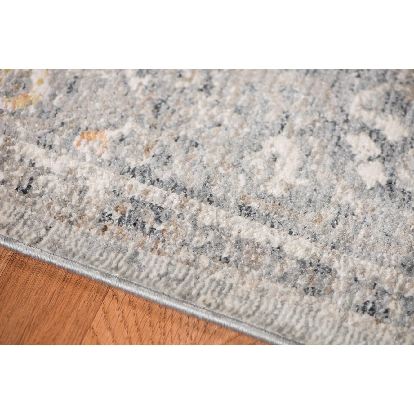 Lanfar Silver Vintage Bordered Area Rug 27285894 Lanfar Silver Vintage Bordered Area Rug