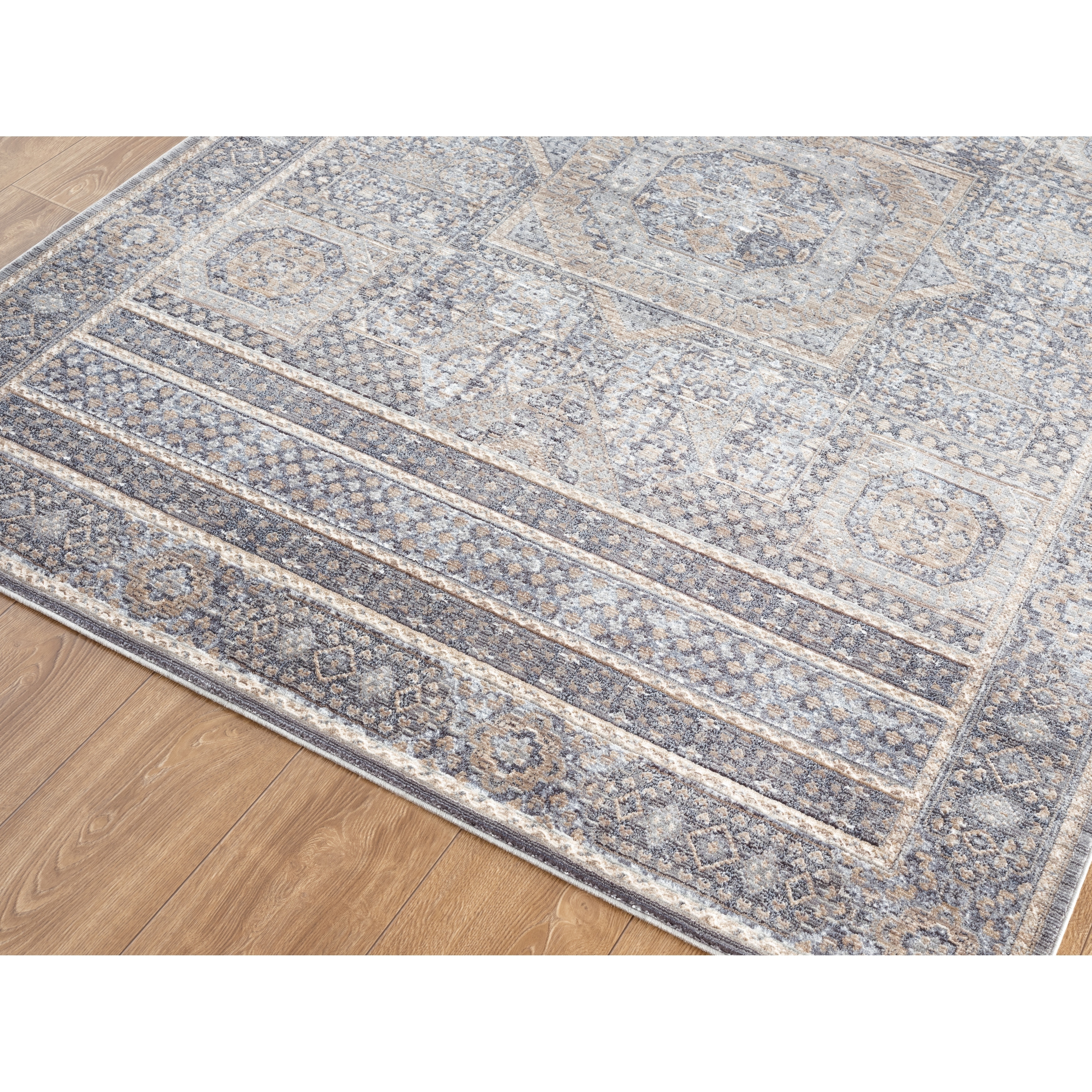 Lanfar Medallion Vintage Bordered Area Rug Free Shipping On Lanfar Medallion Vintage Bordered