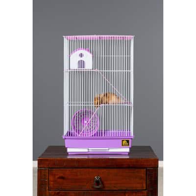 Prevue Pet Products Three-Story Hamster and Gerbil Cage - 14x11x22