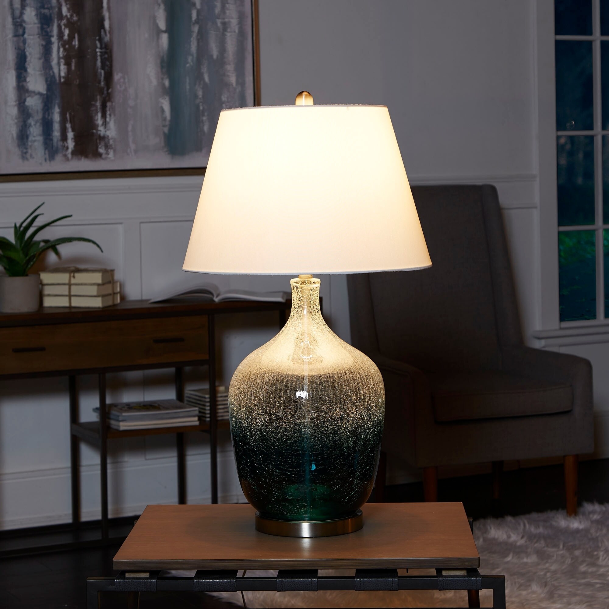 ombre glass lamp