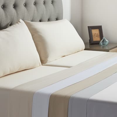 LUCID Comfort Collection Split King Deep Pocket Tencel Sheet Set