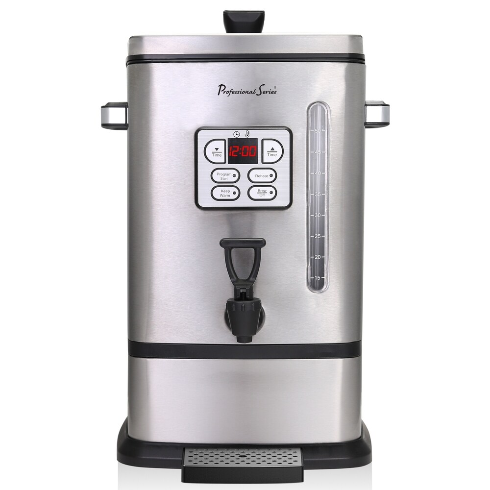 VEVOR Commercial Coffee Urn, 110 Cups Stainless Steel Large Coffee  Dispenser, 1500W 110V Electric Coffee Maker Urn For Quick Brewing, Hot  Water Urn