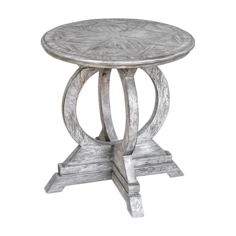 Uttermost Maiva White Accent Table