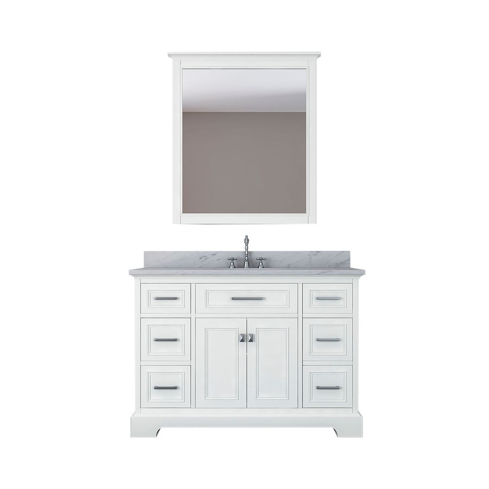 Pittsburgh 49 In Single Bathroom Vanity In White Overstock 27296945