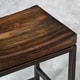 preview thumbnail 5 of 3, Uttermost Beck Dark Walnut and Brushed Steel Wood Counter Stool