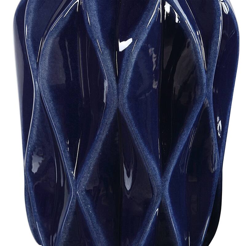 Uttermost Klara Blue Geometric Bottles (Set of 2)