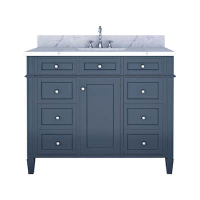 Allentown 42 in Single Bathroom Vanity in Gray
