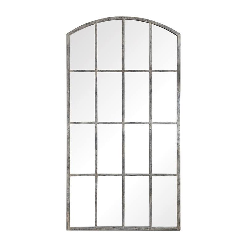 Uttermost Amiel Off-White Wash Arched Mirror - White Washed