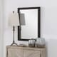 preview thumbnail 5 of 4, Uttermost Gower Aged Black Vanity Mirror - Antique Black - 25.25x34.625x1.5