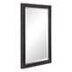 preview thumbnail 1 of 4, Uttermost Gower Aged Black Vanity Mirror - Antique Black - 25.25x34.625x1.5