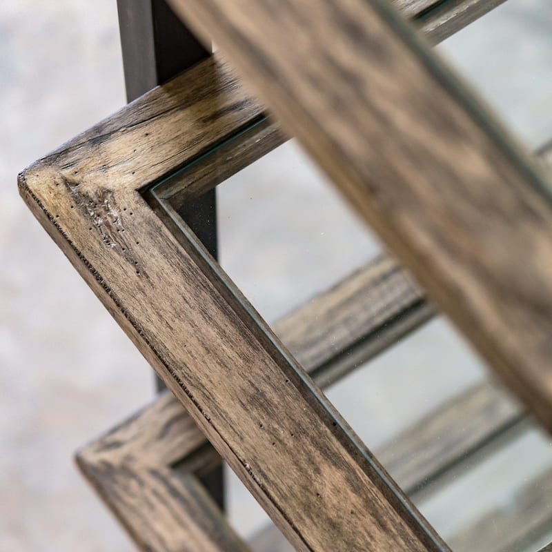 Uttermost Olwyn Aged Steel Industrial Etagere