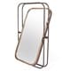 preview thumbnail 3 of 2, Bevin Metal Wall Mirror - Antique Bronze/Pewter - A/N