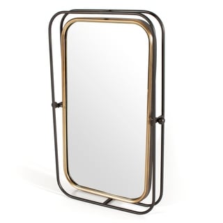 Bevin Metal Wall Mirror - Antique Bronze/Pewter - A/N