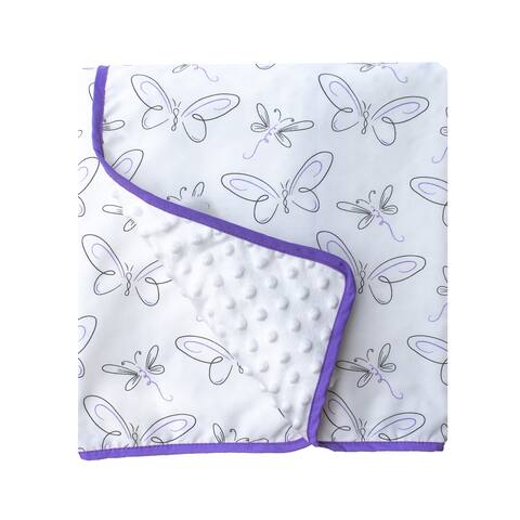 Butterfly and Dragonflies Baby Blanket