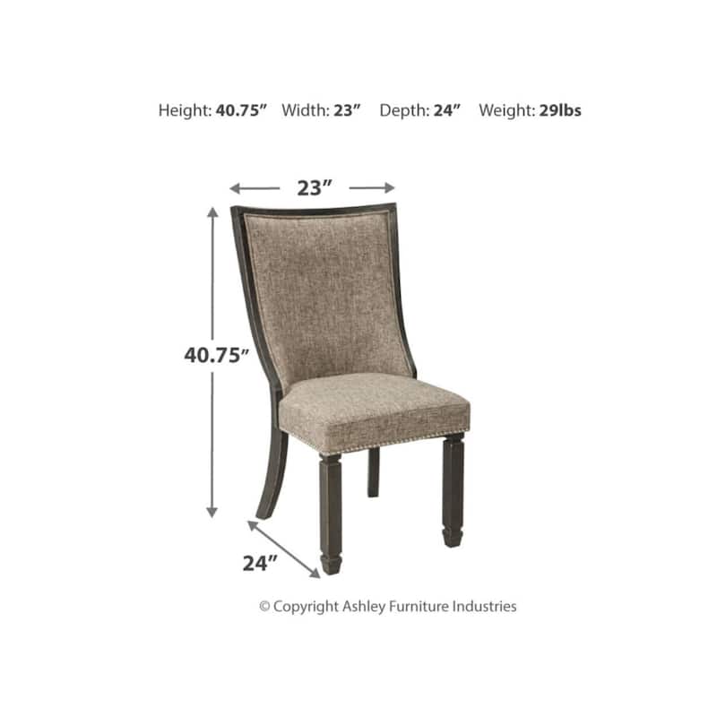 Signature Design By Ashley Tyler Creek Dining Room Chair - Set of 2 - Black/Gray