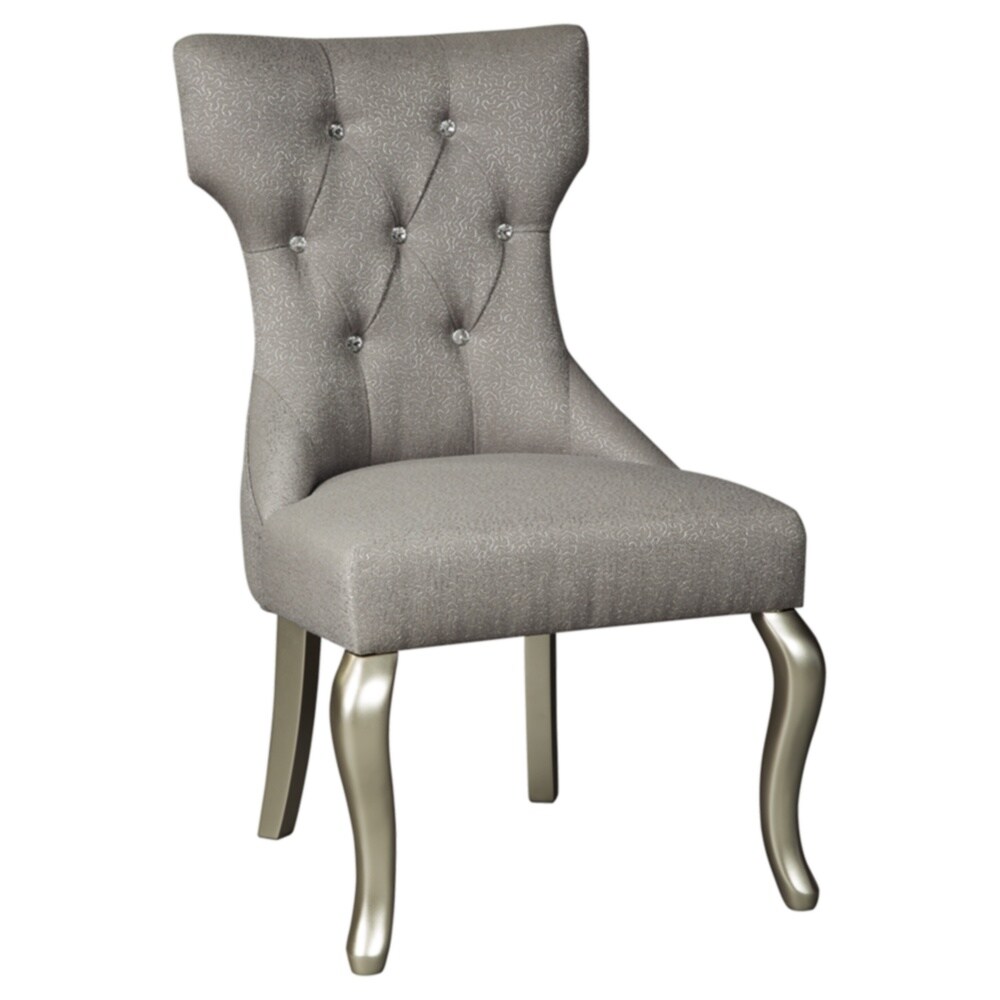 Signature Design By Ashley Coralayne Dining Room Chair Set Of 2 Silver White From Overstockcom Daily Mail