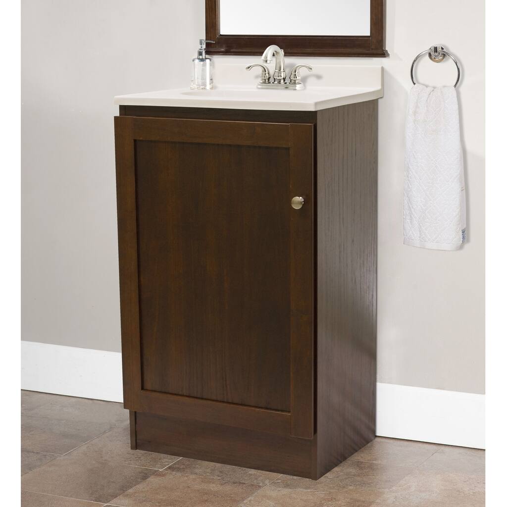 OS Home and Office Furniture Model 3438 Space Saving Bathroom Vanity