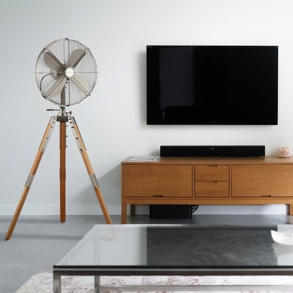 Star Fans Tripod 16 Inch Stand Fan With Wooden Legs 16 Inch Stand Fan With Wooden Legs