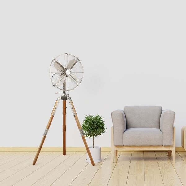 Star Fans Tripod 16 Inch Stand Fan With Wooden Legs 16 Inch Stand Fan With Wooden Legs