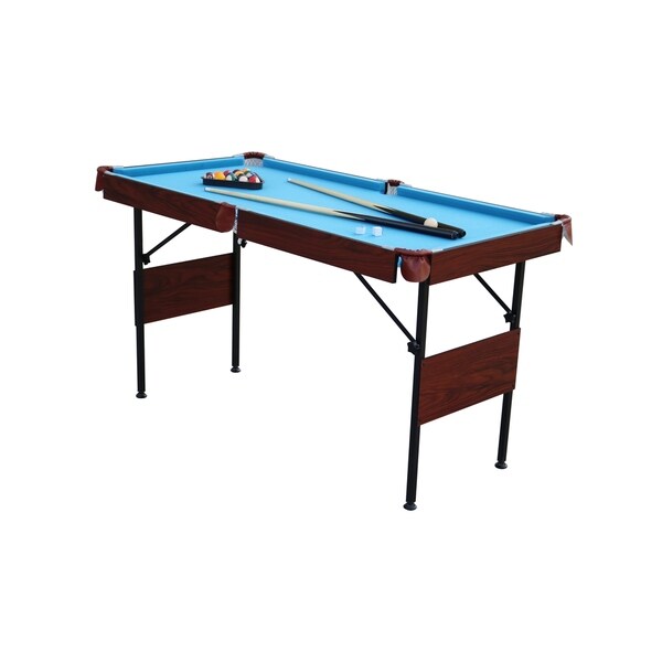 Playcraft Sport 54" Pool Table with Folding Legs and Playing Equipment