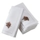 preview thumbnail 1 of 2, Cotton Table Napkins With Embroidered Turkey Design (Set of 6)