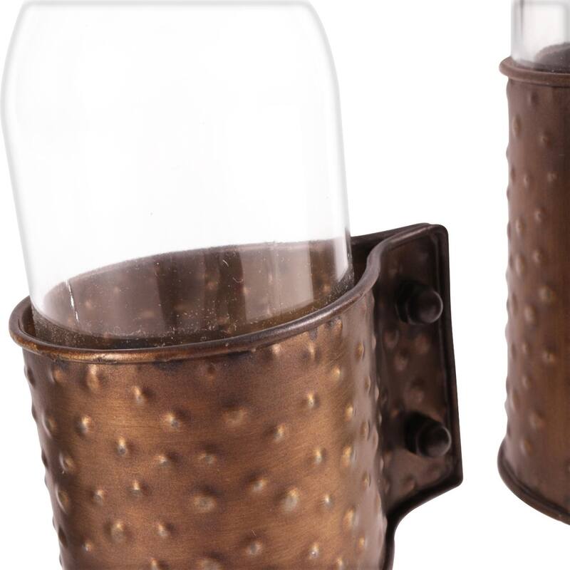 Gild Design House Garrett Vases, S3 With Metal wrap