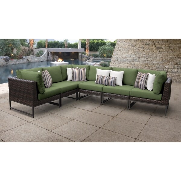 Shop Barcelona 6 Piece Outdoor Wicker Patio Furniture Set 06v Free