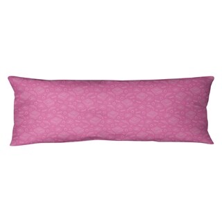 Katelyn Elizabeth Pink Pizza Pattern Body Pillow (w/ Removable Insert