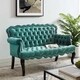 preview thumbnail 20 of 18, Gracewood Hollow Sahakduk Button-tufted Velvet Loveseat Settee