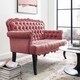 preview thumbnail 5 of 18, Gracewood Hollow Sahakduk Button-tufted Velvet Loveseat Settee