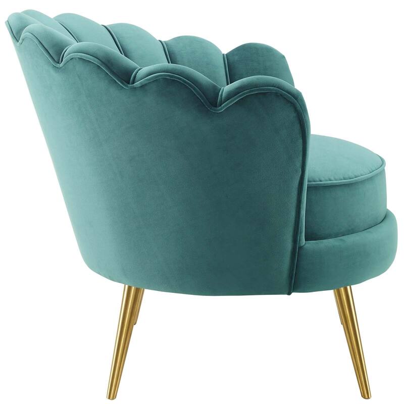 Silver Orchid Gruning Velvet Accent Armchair
