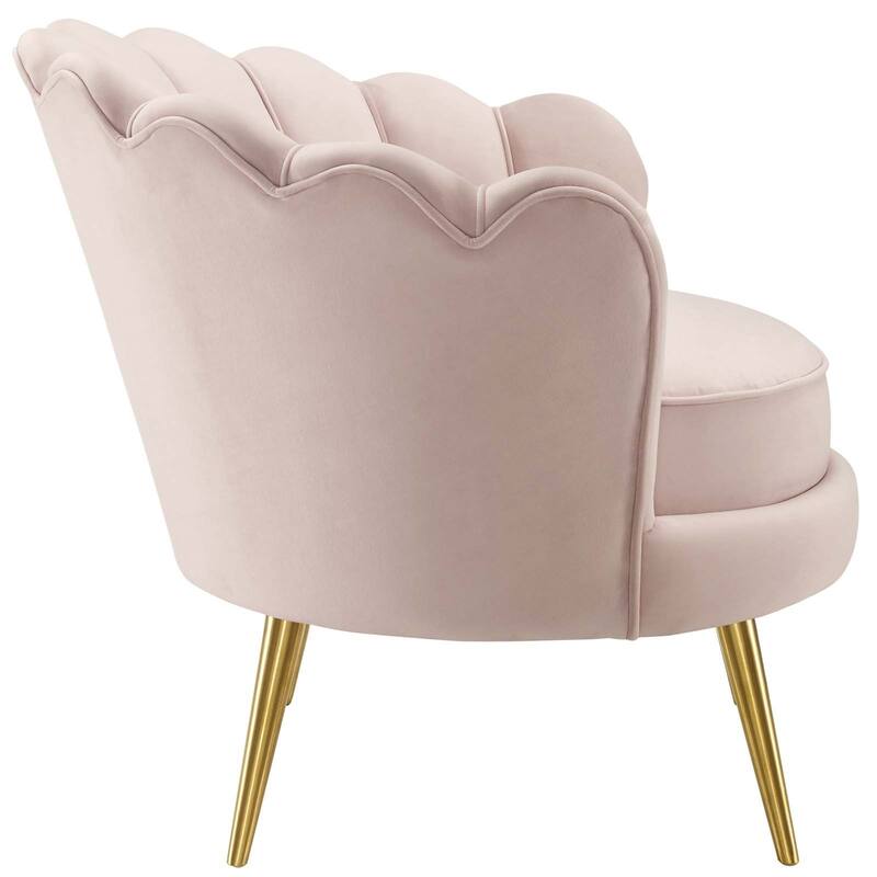 Silver Orchid Gruning Velvet Accent Armchair