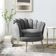 preview thumbnail 5 of 14, Silver Orchid Gruning Velvet Accent Armchair