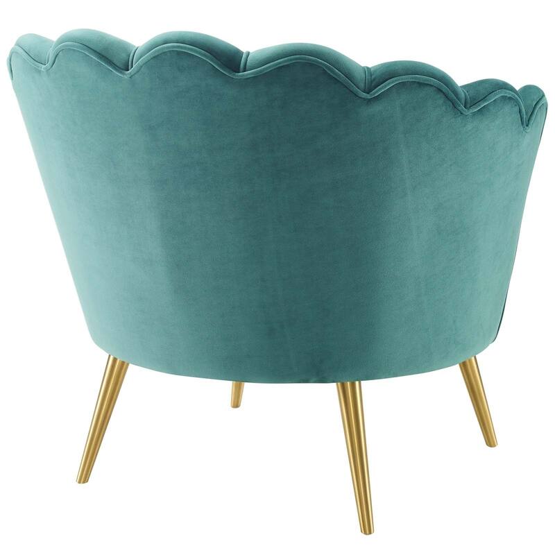 Silver Orchid Gruning Velvet Accent Armchair