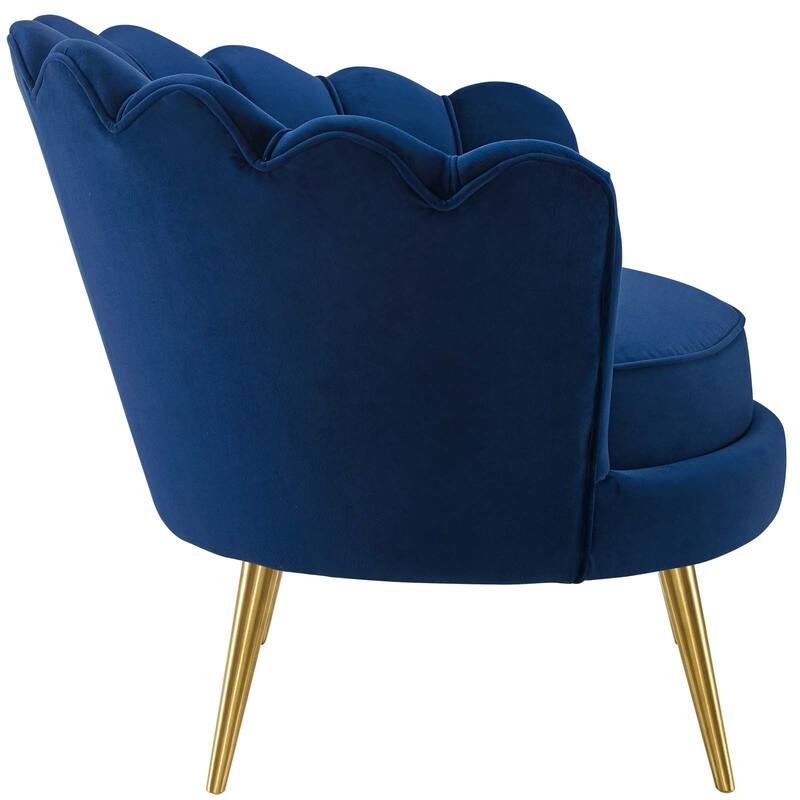 Silver Orchid Gruning Velvet Accent Armchair