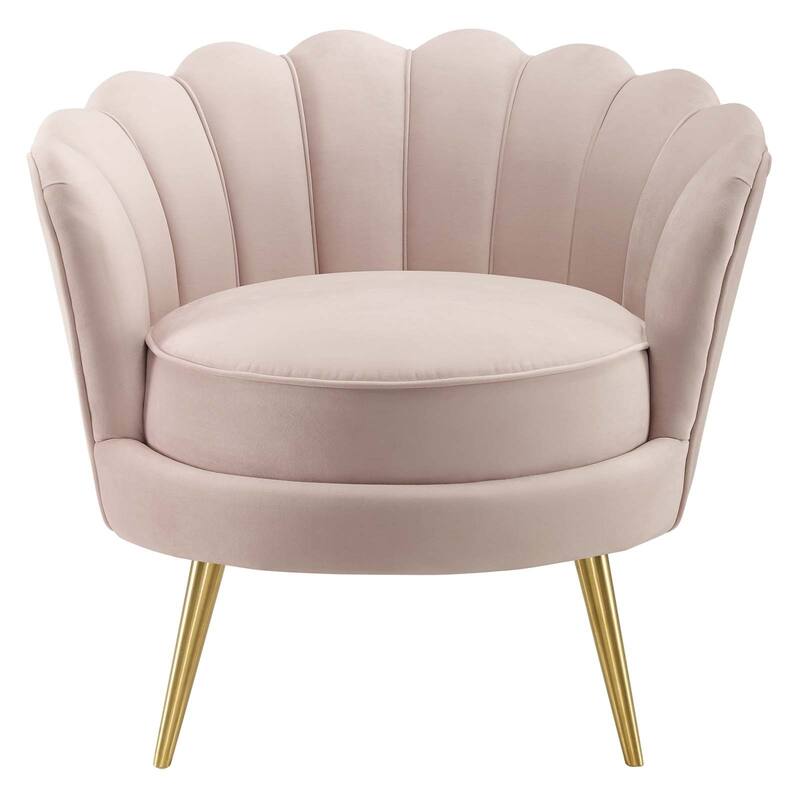Silver Orchid Gruning Velvet Accent Armchair