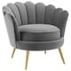 preview thumbnail 1 of 14, Silver Orchid Gruning Velvet Accent Armchair Gray