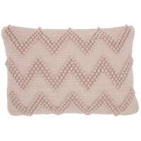 Mina Victory Large Chevron Rose Throw Pillow