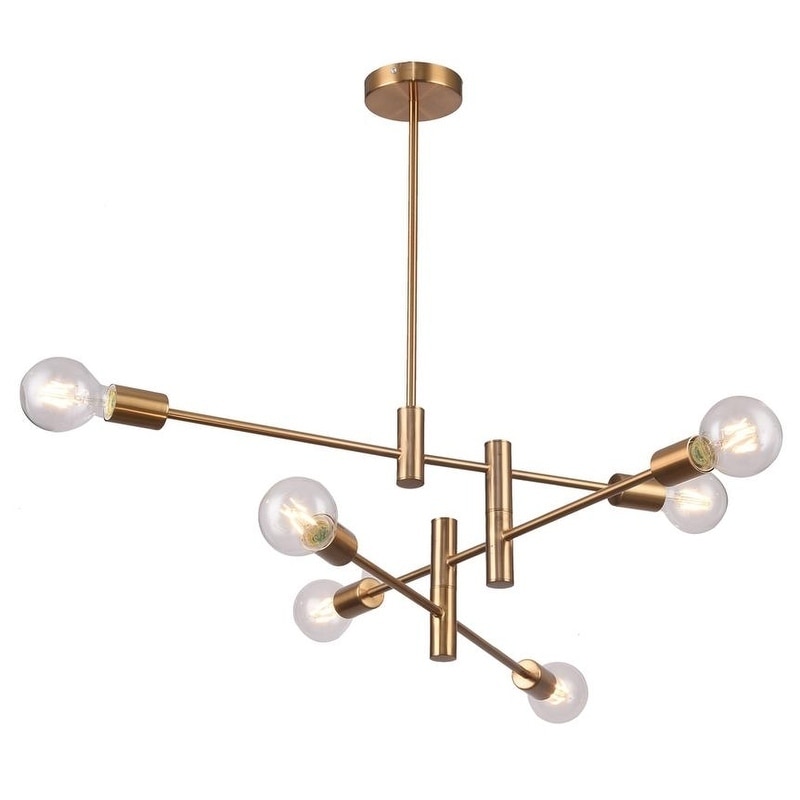 Three Tier Brushed Bronze Metal Ceiling Fixture - Chandeliers For Bedrooms by Overstock.com