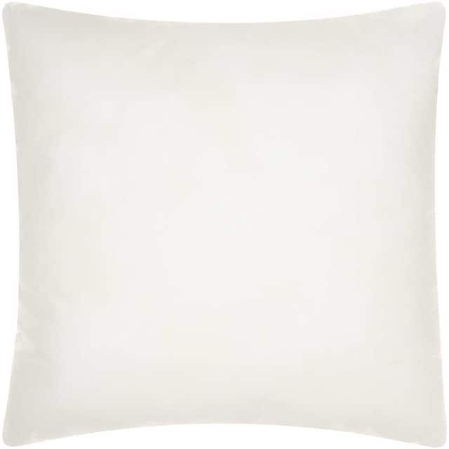 Nourison White Polyester Pillow Insert - 18" x 18" - White