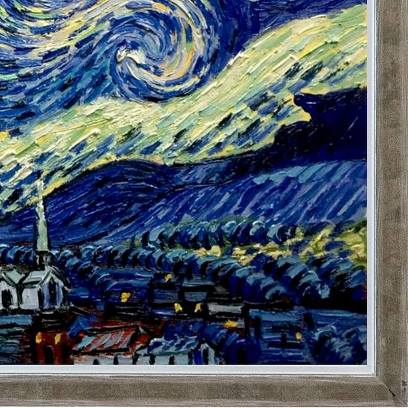 La Pastiche Vincent Van Gogh 'Starry Night' Hand Painted Oil Reproduction