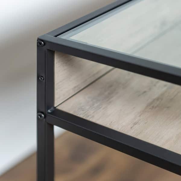 Shop Carbon Loft Geller Compact Desk With Glass Top On Sale