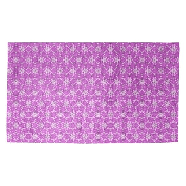 Katelyn Elizabeth Violet Ornate Circles Dobby Rug
