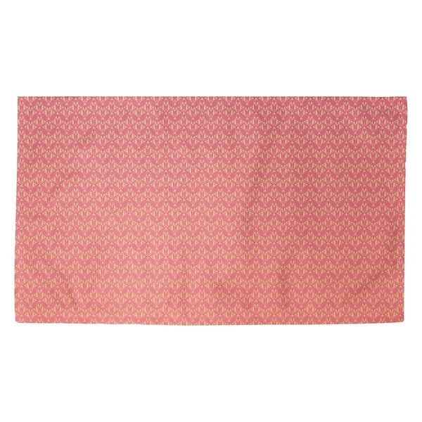 Katelyn Elizabeth Pink & Yellow Ombre Art Deco Dobby Rug
