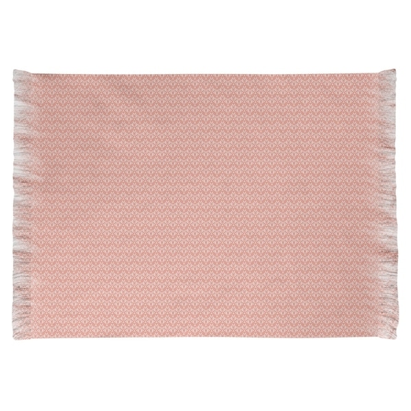 Katelyn Elizabeth Orange Art Deco Chenille Rug